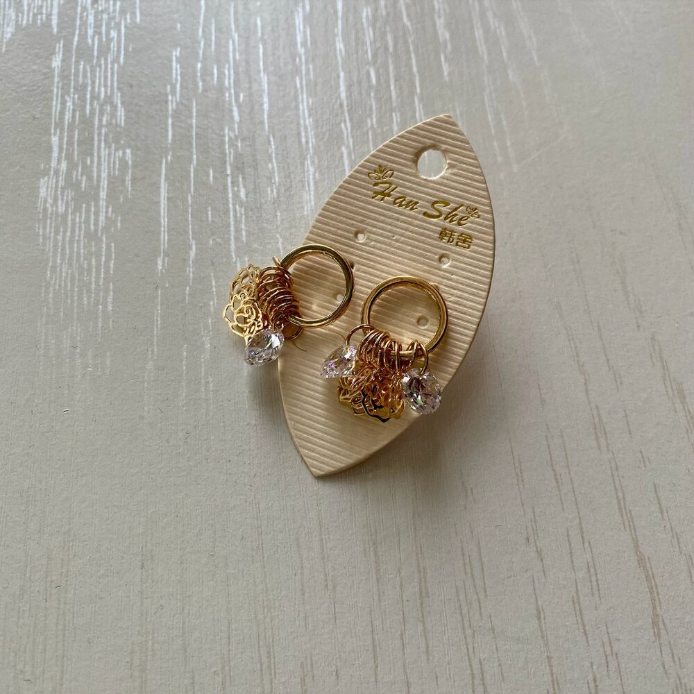 Gold-tone earrings